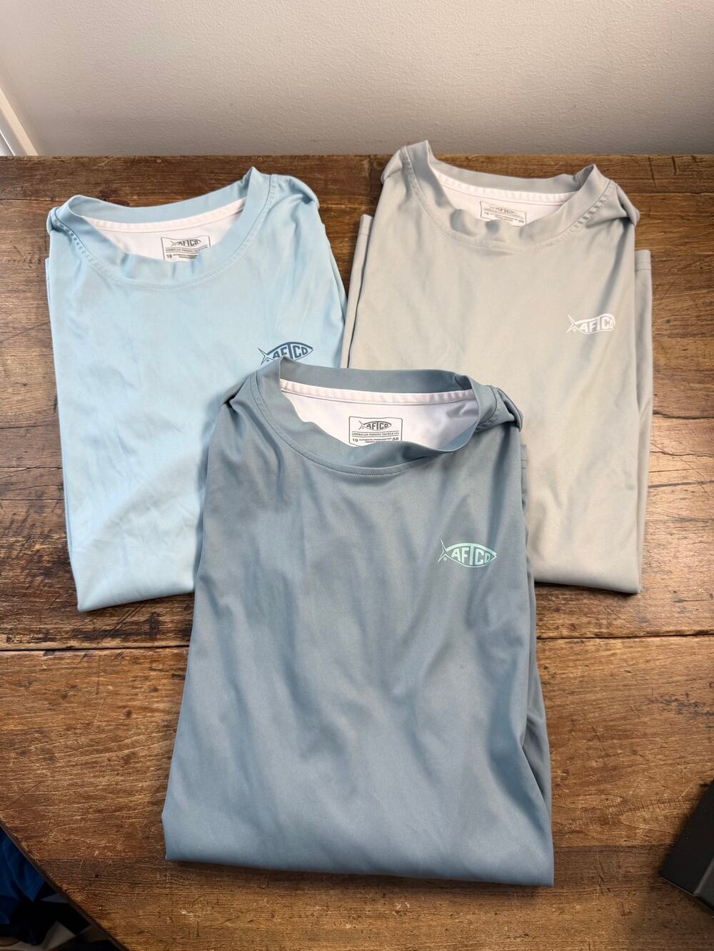AFTCO Boys XL Performance tshirts